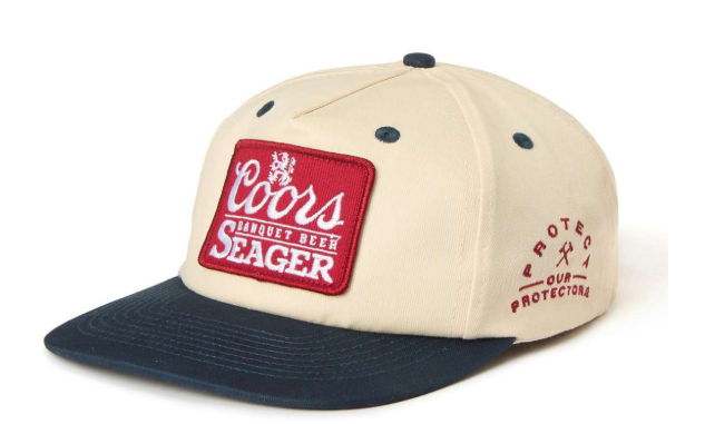 Seager X Coors Banquet POP Snapback- Cream/Navy